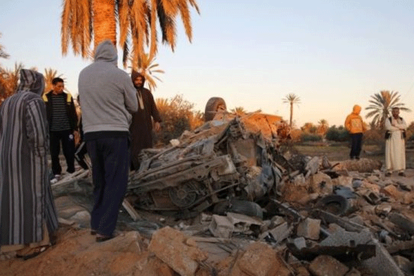Libya'da hava saldırısı: 17 can kaybı