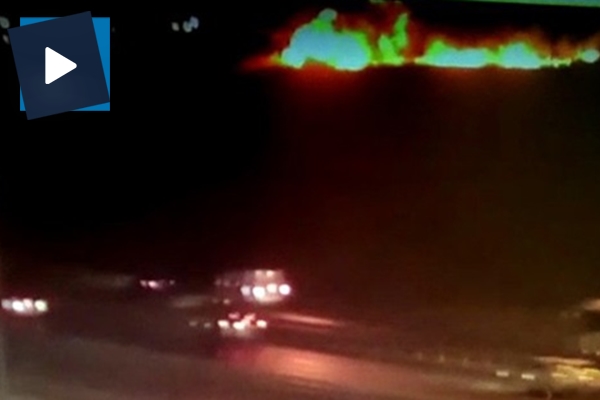 Atatürk Havalimanı’nda jetin düşüş anı kamerada