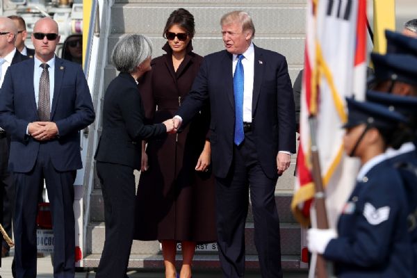 ABD Başkanı Donald Trump Güney Kore'de