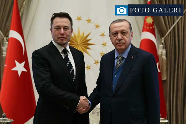 Erdoğan Tesla'nın kurucu Elon Musk'u