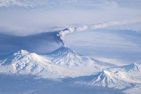 Shiveluch Yanardağı faaliyete geçti