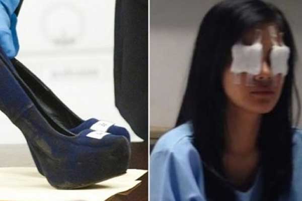 Topuklu ayakkabısıyla arkadaşının gözünü kör etti