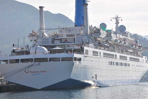 Marmaris'e bin 500 turist geldi