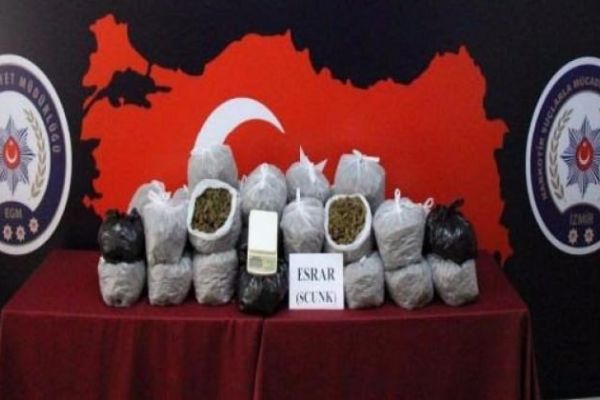 33 kilo esrar ele geçirildi