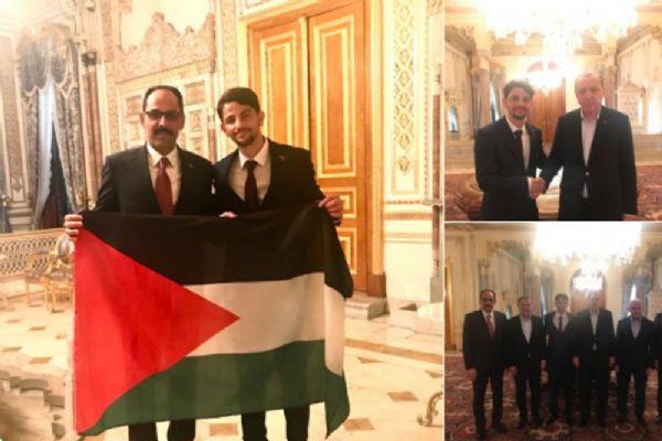 Erdoğan Filistinli atleti kabul etti