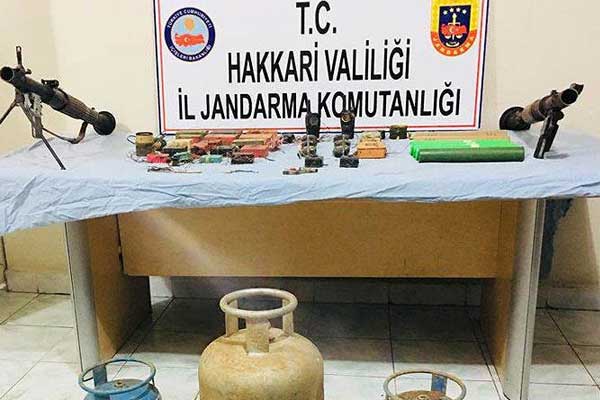 Şemdinli'de silah ve mühimmat ele geçirildi