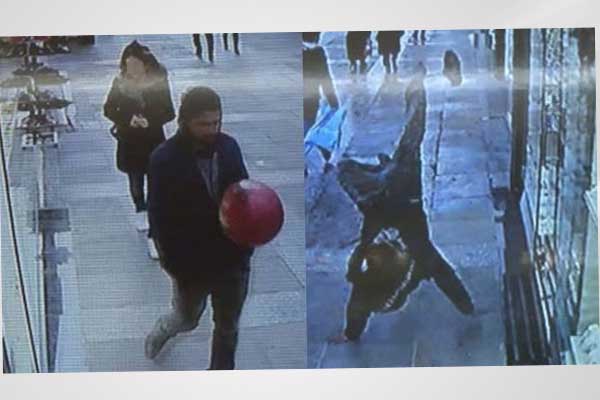 Balona rövaşata atan adam bulundu