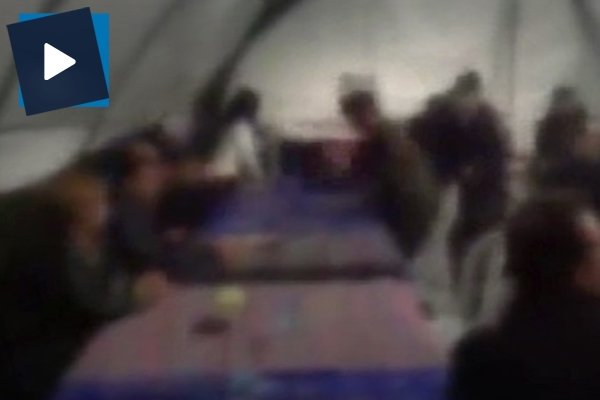 Ormana kurulan kumar çadırına baskın anı