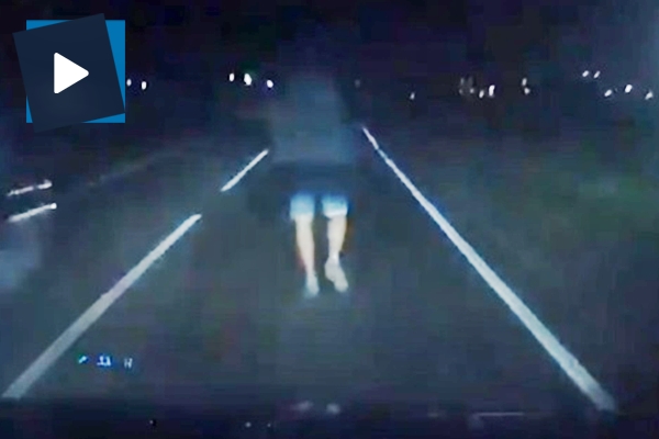 Aniden önüne çıkan yayaya işte böyle çarptı