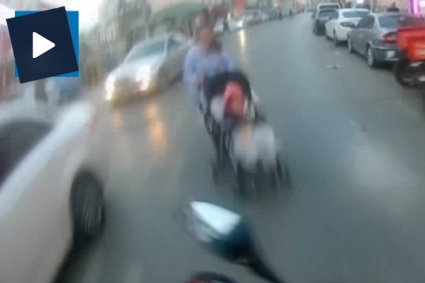 Yüreklerin ağza geldiği kaza!