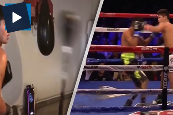 19'luk boksör önüne geleni nakavt ediyor!