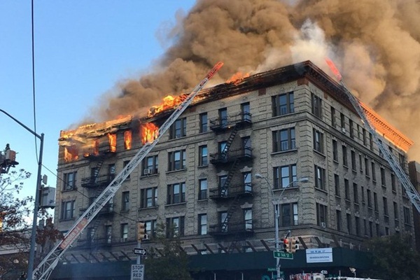 New York'ta dev yangın