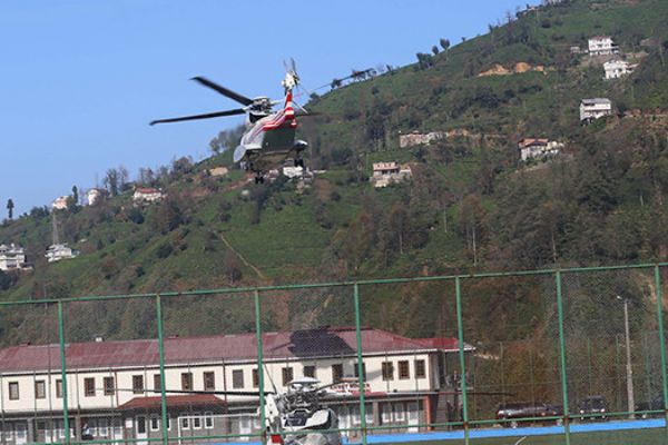 Erdoğan tartışmalı bölgede! Ayder'i havadan inceledi