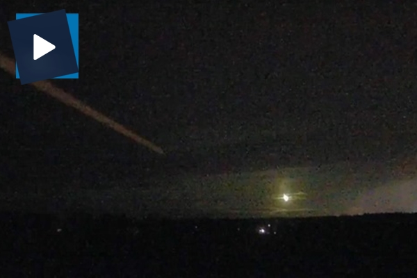 Meteorun düşme anı böyle görüntülendi