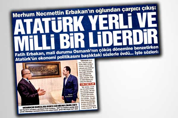 Fatih Erbakan: Atatürk yerli ve milli bir liderdi