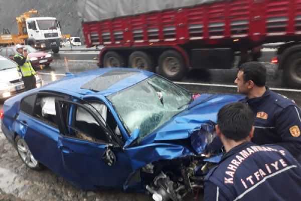 Kahramanmaraş'ta feci kaza: 1 ölü, 3 yaralı