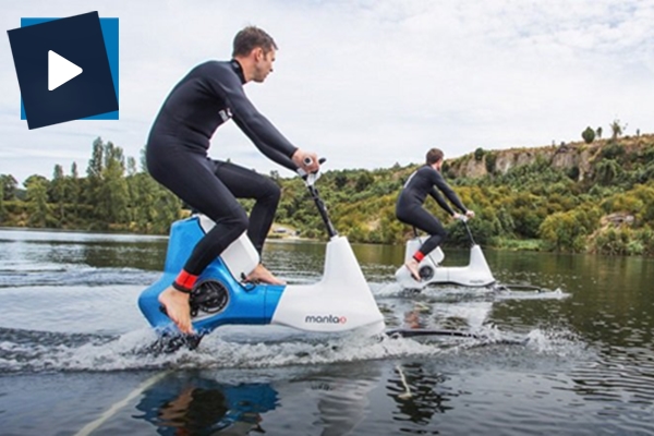 Mühendislik harikası: Elektrikli su bisikleti