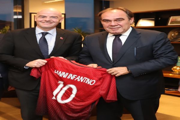 FIFA Başkanı Infantino'dan TFF'ye ziyaret