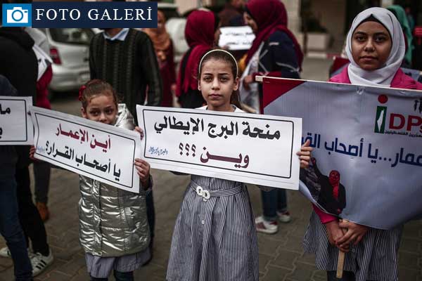 Gazzelilerden imarın gecikmesine protesto