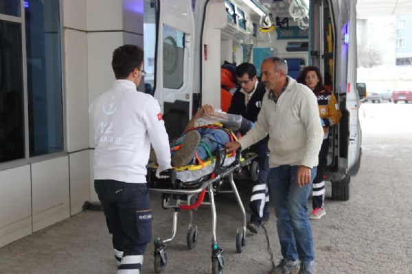 Tekirdağ'da inşaat işçisi 3 metre yüksekten düştü