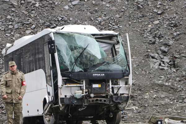 Kahramanmaraş'ta askeri araç kaza yaptı
