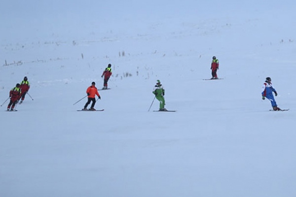 Erciyes'te kayak sezonu açıldı