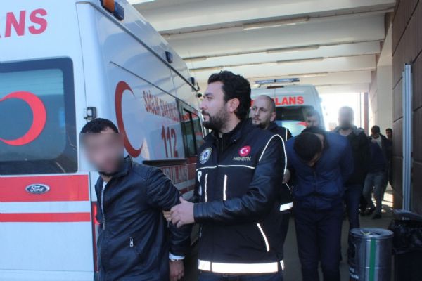 Adıyaman'da uyuşturucu satıcılarına operasyon: 9 gözaltı