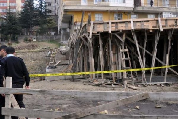 Ankara'da inşaatta göçük
