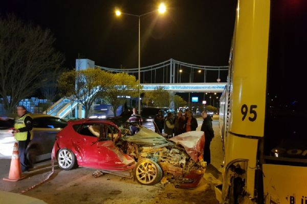 Bursa'da yarış kazayla bitti