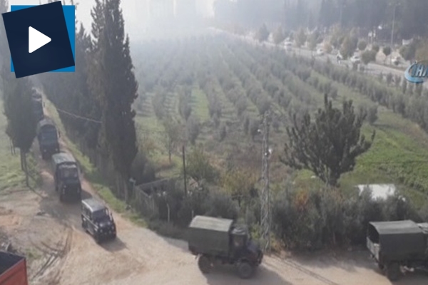 Hatay’da sınıra askeri sevkiyat