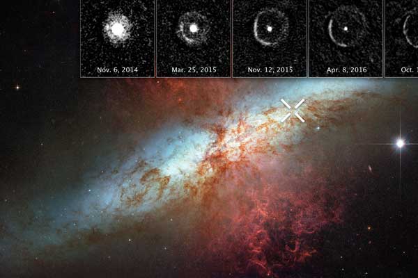 NASA galaksideki patlamayı görüntüledi