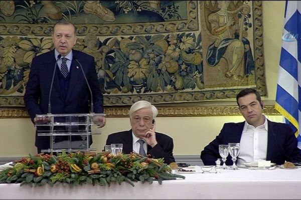 Cumhurbaşkanı Recep Tayyip Erdoğan, onuruna verilen yemekte konuştu