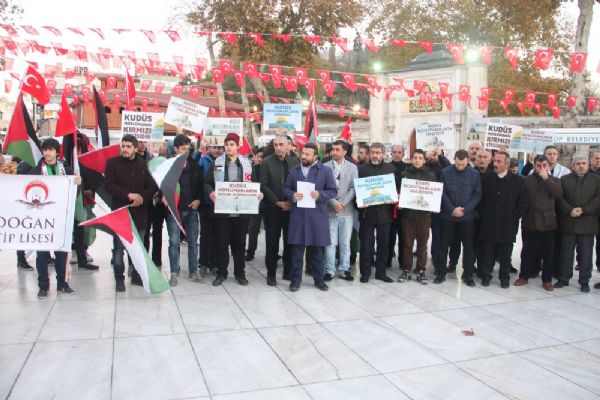 Eyüp Sultan'da ABD'nin Kudüs kararına tepki!