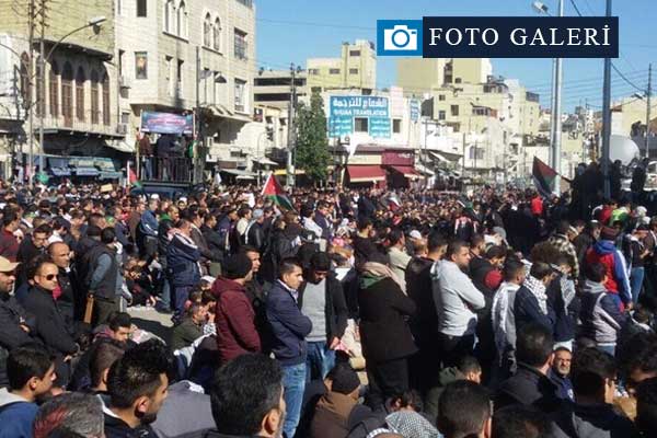 Ürdün'de on binler Kudüs için yürüyor