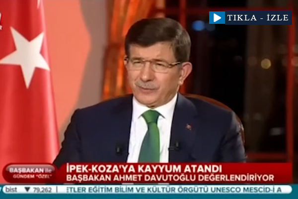 Davutoğlu İpek-Koza'ya kayyum atanmasını değerlendirdi