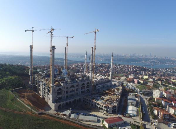 Çamlıca Camii inşaatı bitiyor