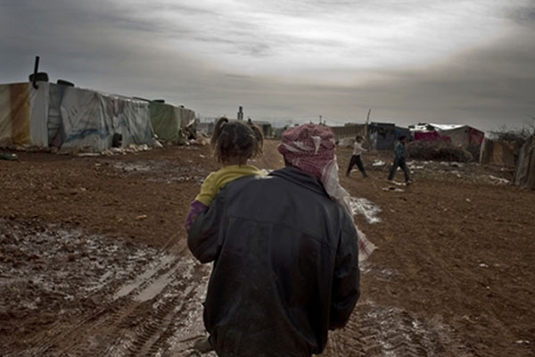 Irak'ta şiddetli yağış kampları vurdu