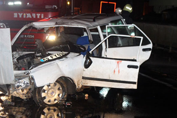 Ordu'da kaza: 3 yaralı