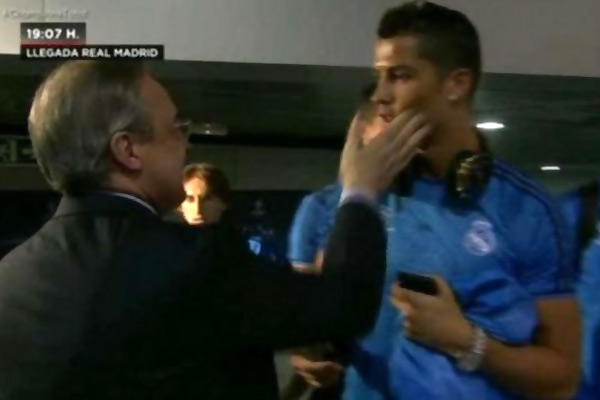 Florentino Perez, Ronaldo'yu tokatladı