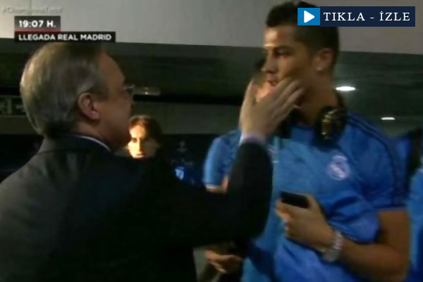 Florentino Perez, Ronaldo'yu tokatladı