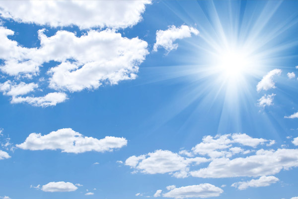 Güneş yüzünü gösteriyor