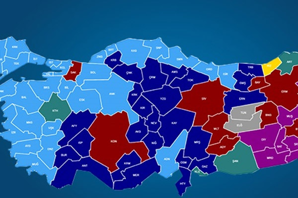 AK Parti seçim haritasını da değiştirdi