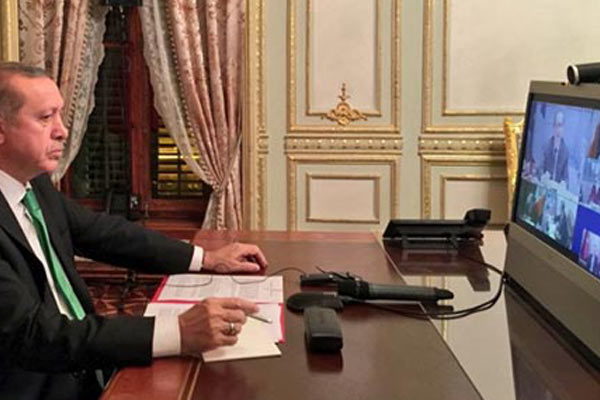 Erdoğan telekonferansları böyle yapıyor