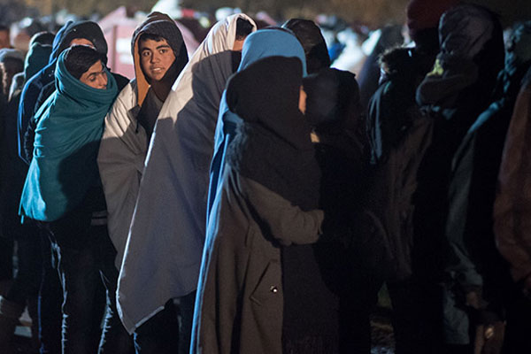 İsveç'teki mültecilerden protesto