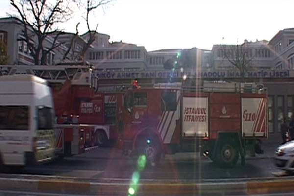 İmam hatip lisesinde yangın