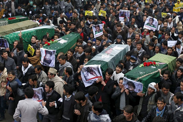 IŞİD, Afganistan'da protesto edildi