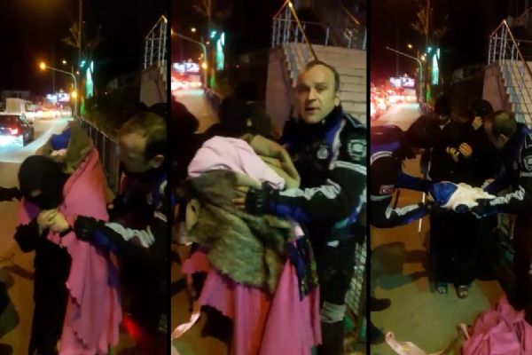 Dilencinin 'bebeğim var' yalanına suç üstü