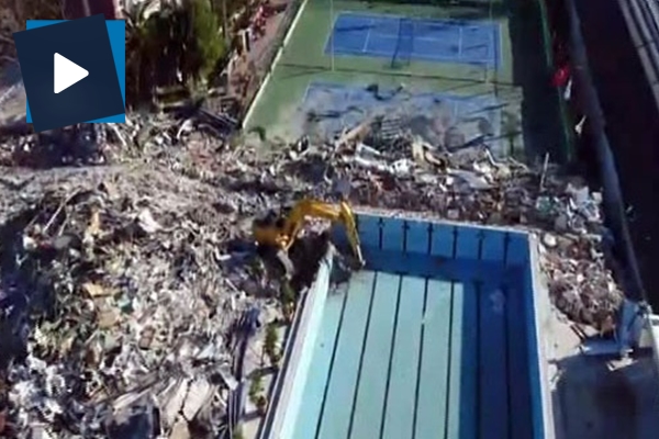 Bakırköy'deki olaylı yıkım alanı havadan görüntülendi