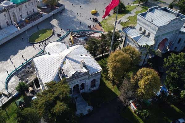 Beyazıt Meydanı’nın son hali havadan görüntülendi