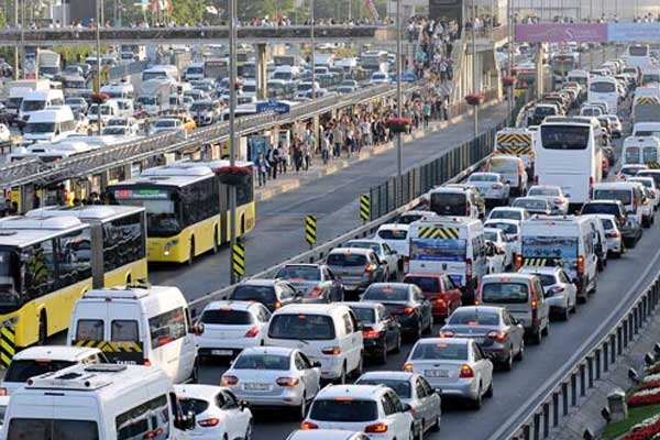 Trafikteki araç sayısı Ocak-Ekim döneminde arttı